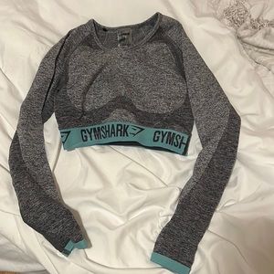 Gym Shark Crop Top Long Sleeve